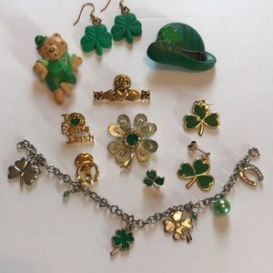 St Patrick’s Day Collection Green Shamrocks Irish Luck